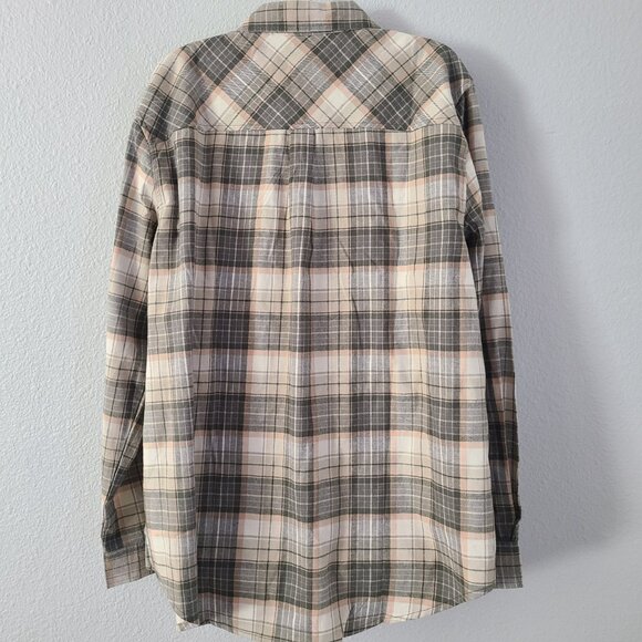 Weatherproof Vintage Soft Comfort Stretch Plaid Button Front Shirt Size Large - Picture 3 of 13